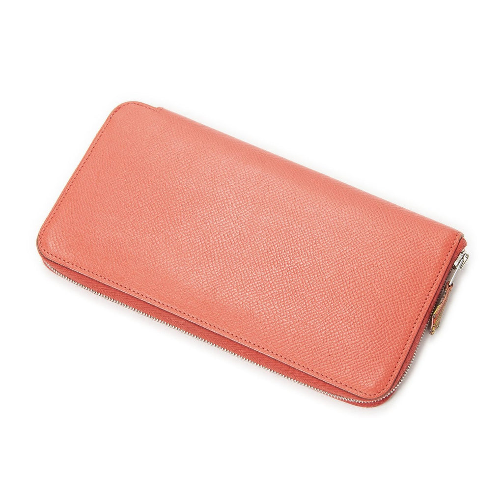 Hermes Azap Silk'in Classique Wallet Rose Jeep le Epsom Leather
