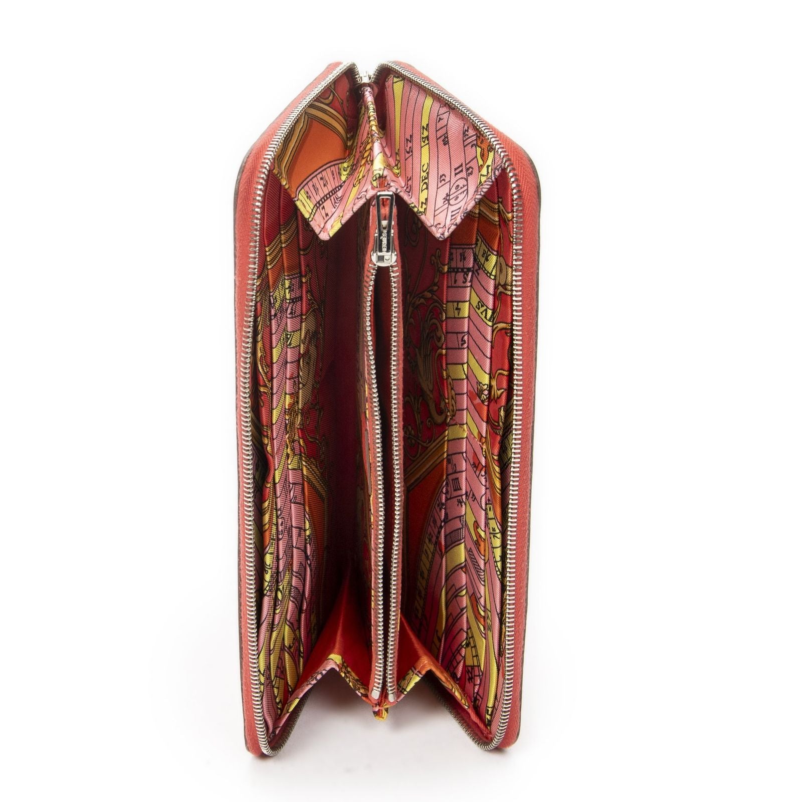 Hermes Azap Silk'in Classique Wallet Rose Jeep le Epsom Leather — view 4