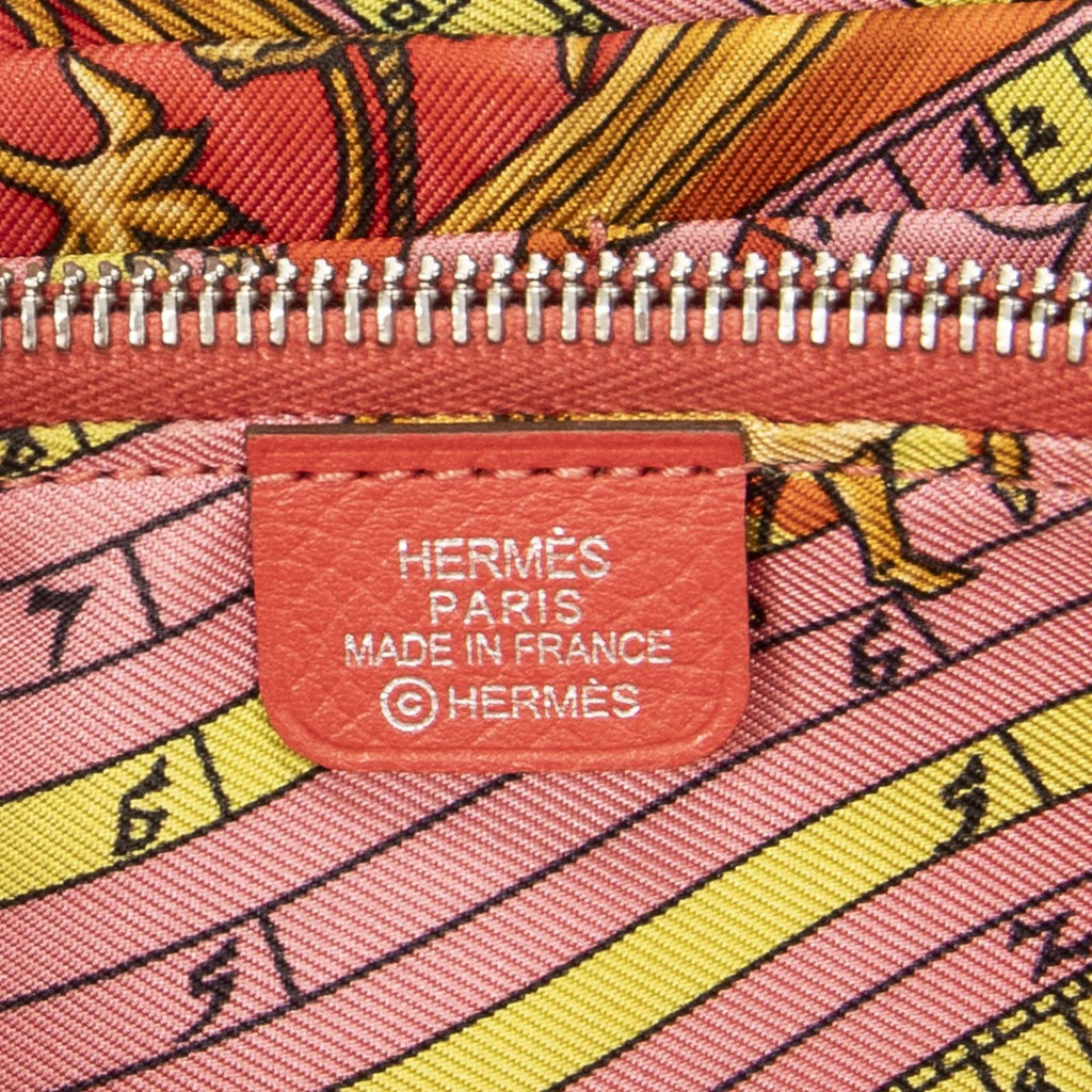 Hermes Azap Silk'in Classique Wallet Rose Jeep le Epsom Leather — view 5