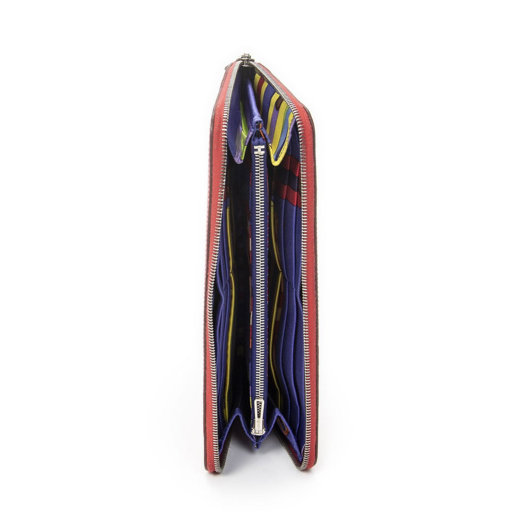 Hermes Azap Silk'in Classique Long Walletbougainvillier Epsom Leather — view 4