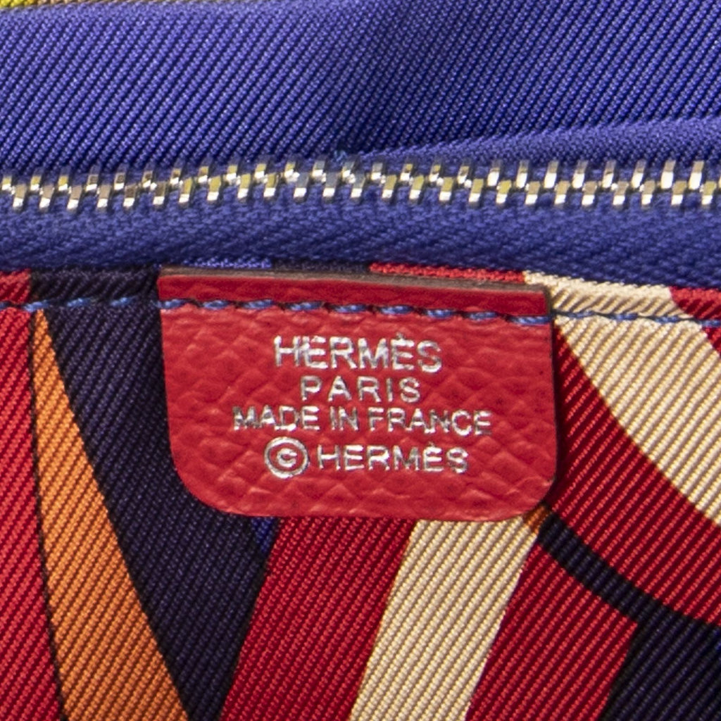Hermes Azap Silk'in Classique Long Walletbougainvillier Epsom Leather — view 5