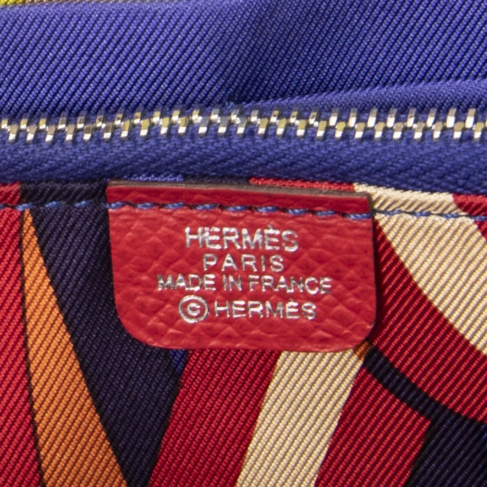 Hermes Azap Silk'in Classique Long Walletbougainvillier Epsom Leather — view 5