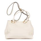 Prada Convertible Open Tote Ivory Vitello Phoenix — view 5