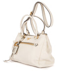 Prada Convertible Open Tote Ivory Vitello Phoenix — view 2