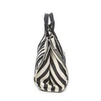 Hermes Cannes Black White Toile Ash Shoulder — view 3