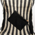 Hermes Cannes Black White Toile Ash Shoulder — view 9