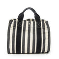 Hermes Cannes Black White Toile Ash Shoulder