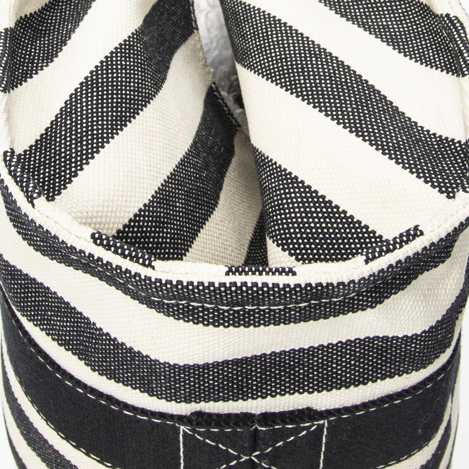 Hermes Cannes Black White Toile Ash Shoulder — view 8