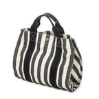 Hermes Cannes Black White Toile Ash Shoulder — view 2
