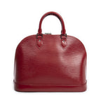 Louis Vuitton Alma Red Epi Handbag — view 5