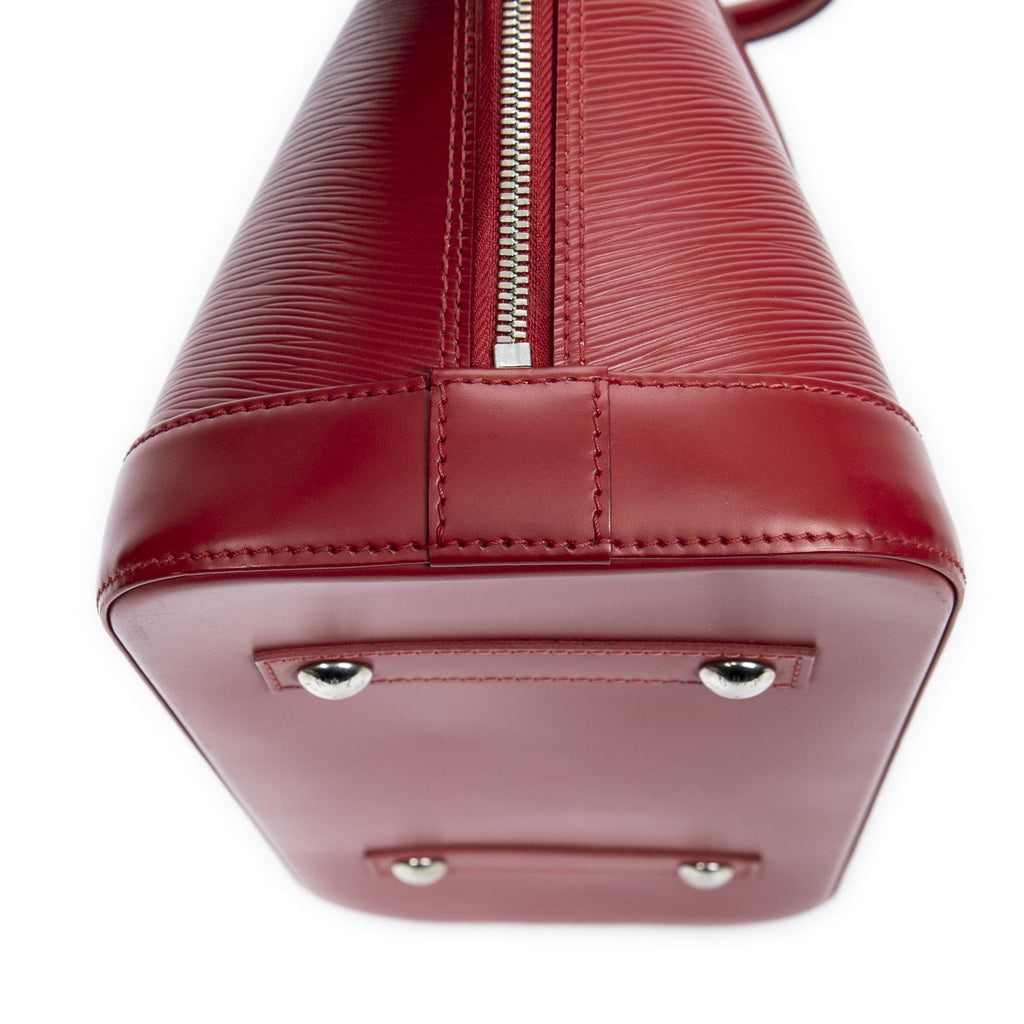Louis Vuitton Alma Red Epi Handbag — view 8