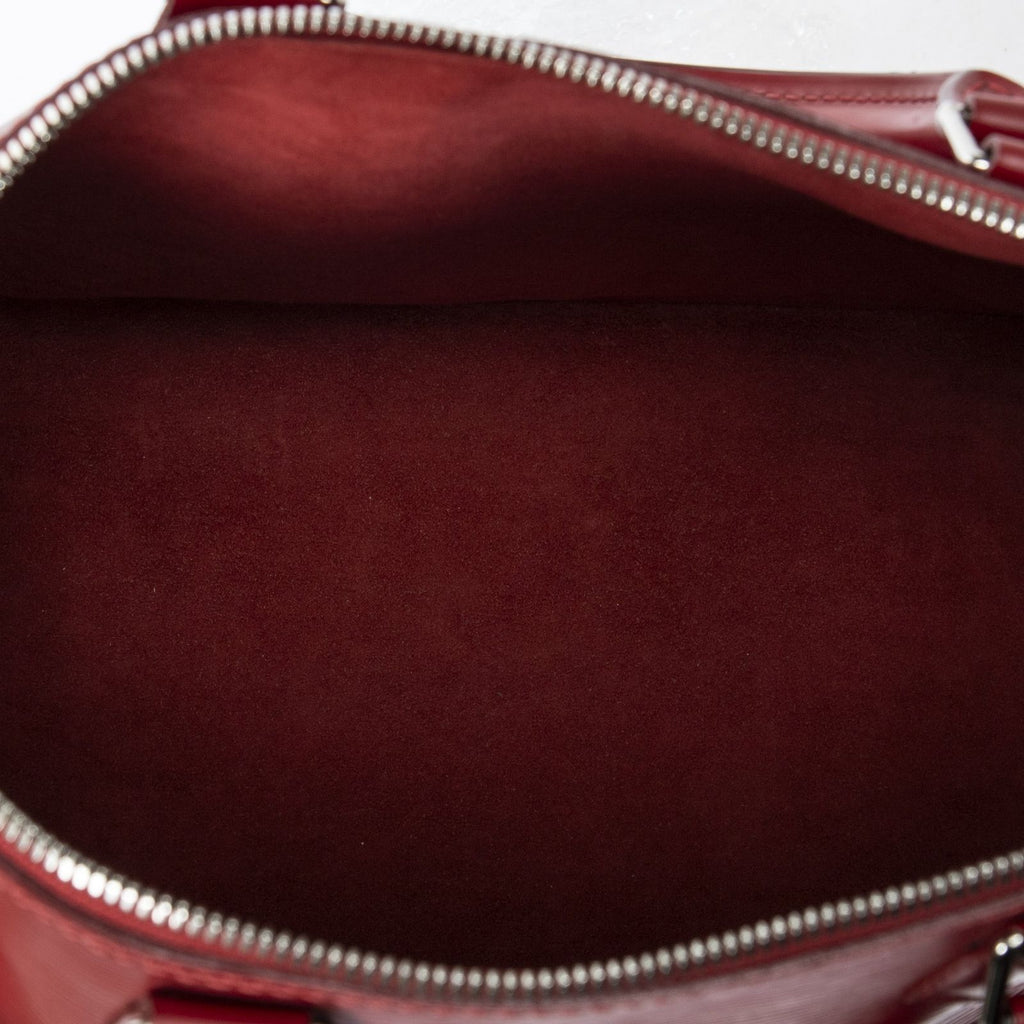 Louis Vuitton Alma Red Epi Handbag — view 9