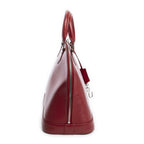 Louis Vuitton Alma Red Epi Handbag — view 4
