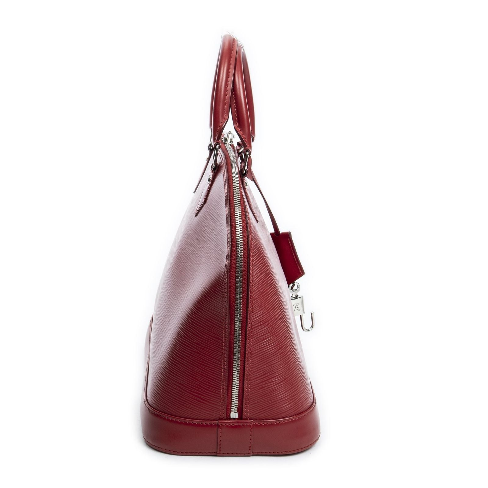 Louis Vuitton Alma Red Epi Handbag — view 4
