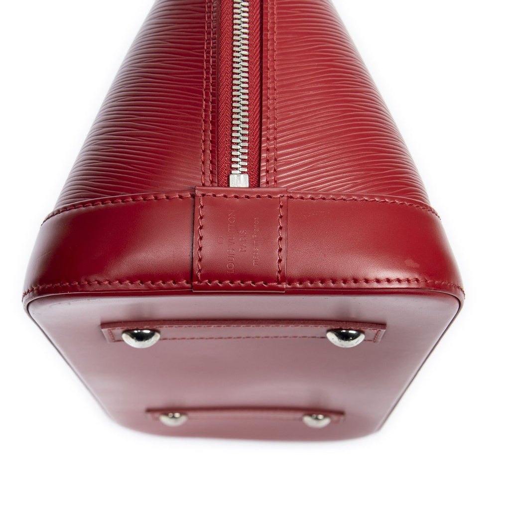 Louis Vuitton Alma Red Epi Handbag — view 7