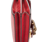 Gucci Medium Swarvoski Crystal Dionysus Red Gray Calfskin Leather Messenger — view 8