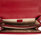 Gucci Medium Swarvoski Crystal Dionysus Red Gray Calfskin Leather Messenger — view 9