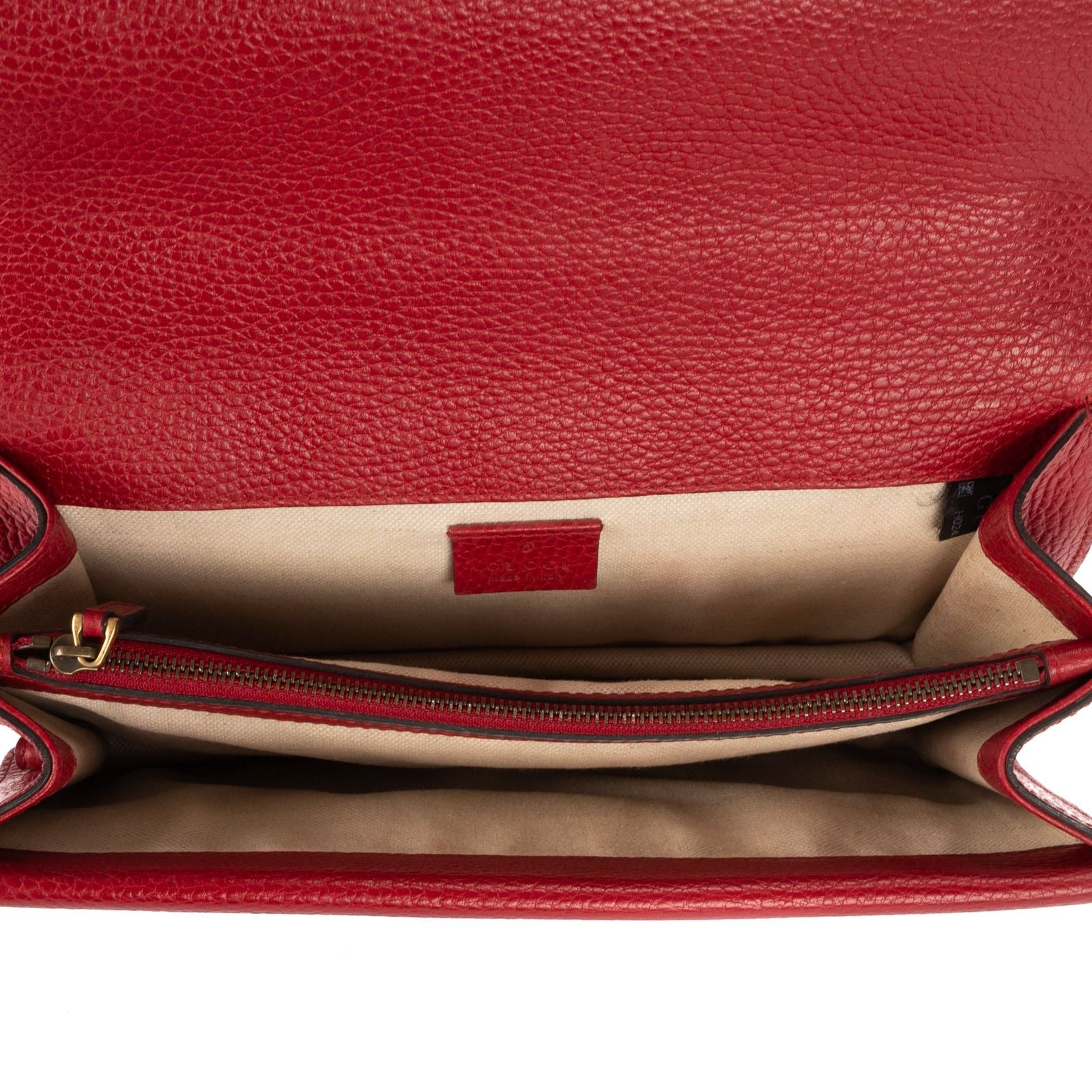 Gucci Medium Swarvoski Crystal Dionysus Red Gray Calfskin Leather Messenger — view 9