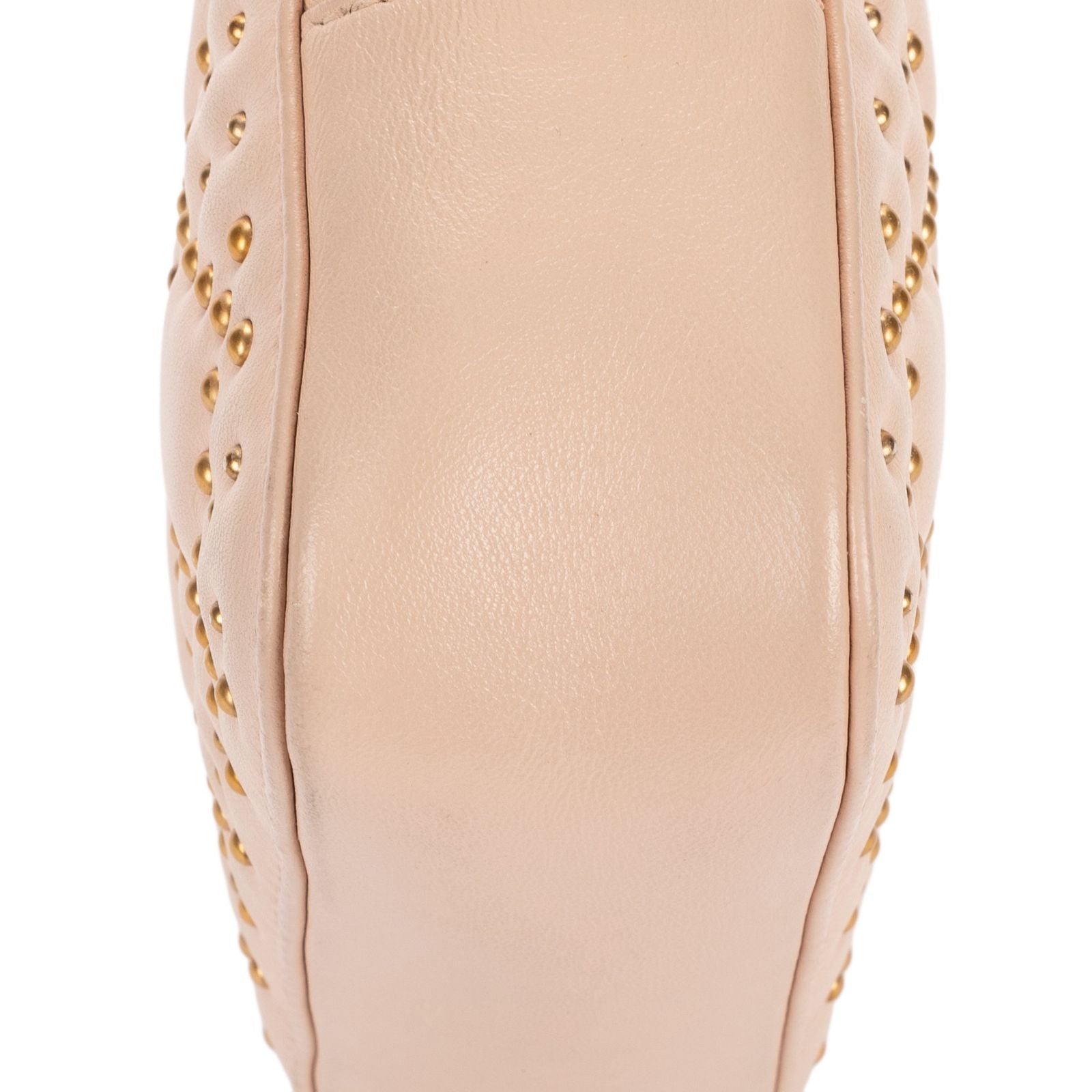 Dior Mini Studded Lady Dior Pink Cannage Leather Handbag — view 7