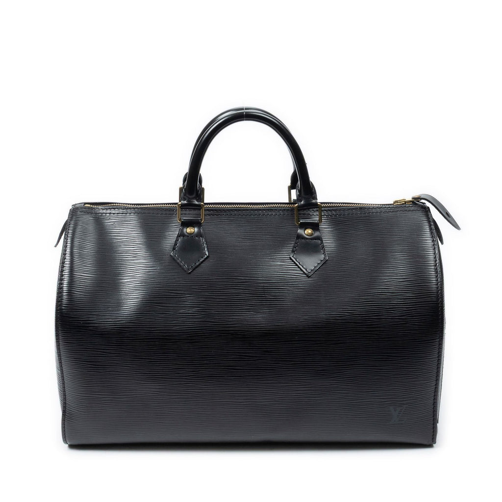 Louis Vuitton Speedy Black Epi Handbag