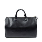 Louis Vuitton Speedy Black Epi Handbag