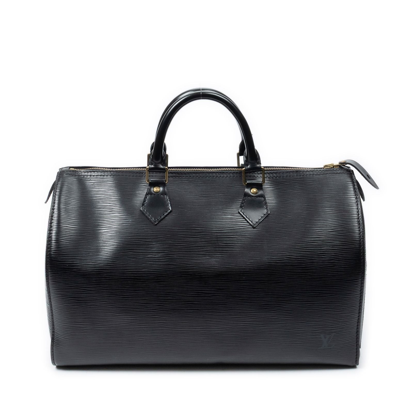Louis Vuitton Speedy Black Epi Handbag