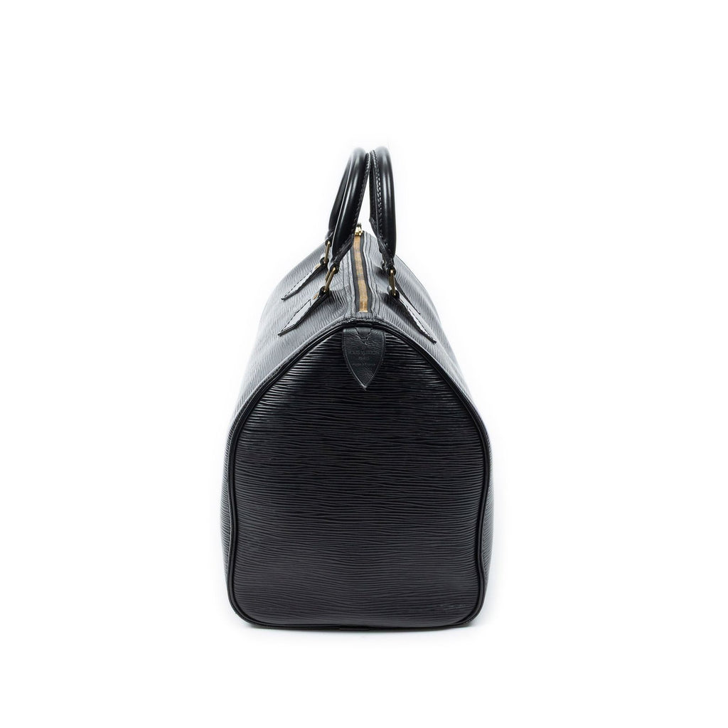 Louis Vuitton Speedy Black Epi Handbag — view 4