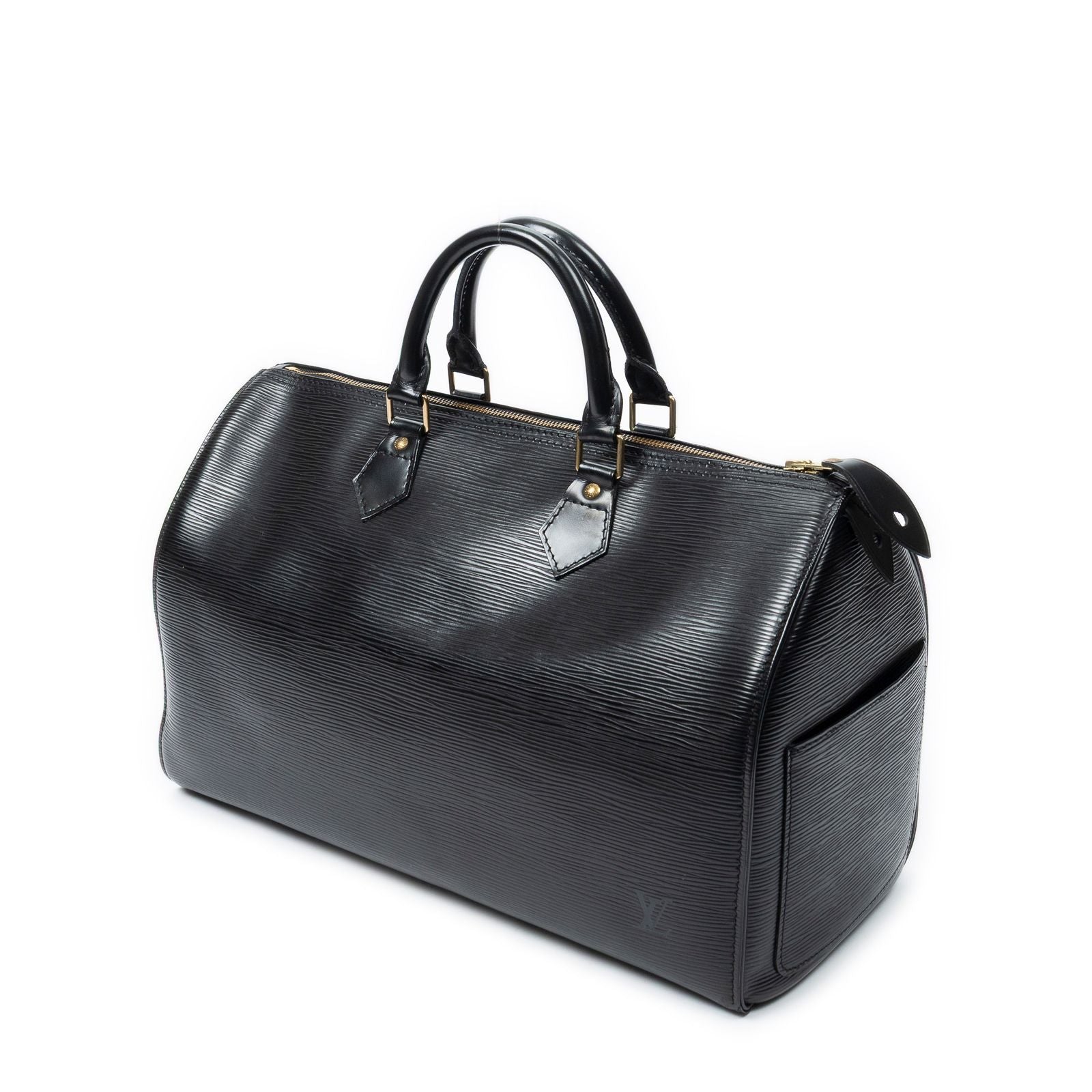 Louis Vuitton Speedy Black Epi Handbag — view 2