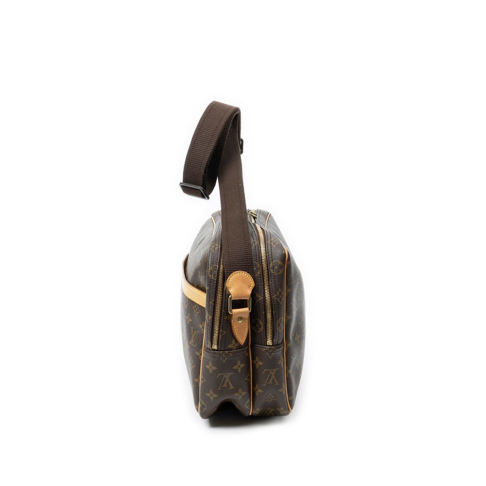 Louis Vuitton Reporter Brown Monogram Canvas Messenger — view 3