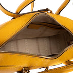 Gucci Bamboo Top Handle Yellow Diamante Canvas — view 9