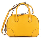 Gucci Bamboo Top Handle Yellow Diamante Canvas — view 5