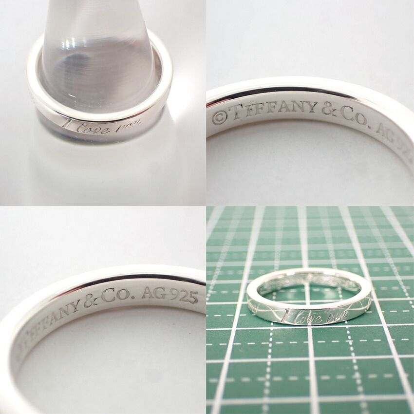 Tiffany & Co 925 Notes I Love You Narrow 6 Ring — view 9