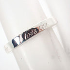 Tiffany & Co 925 Notes I Love You Narrow 6 Ring — view 4