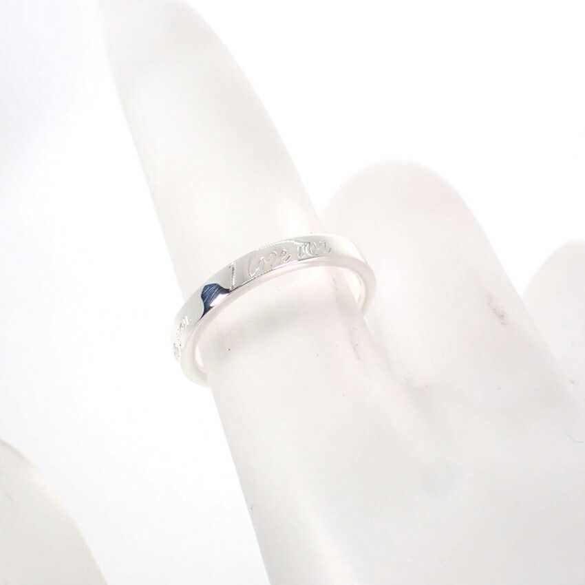 Tiffany & Co 925 Notes I Love You Narrow 6 Ring — view 6