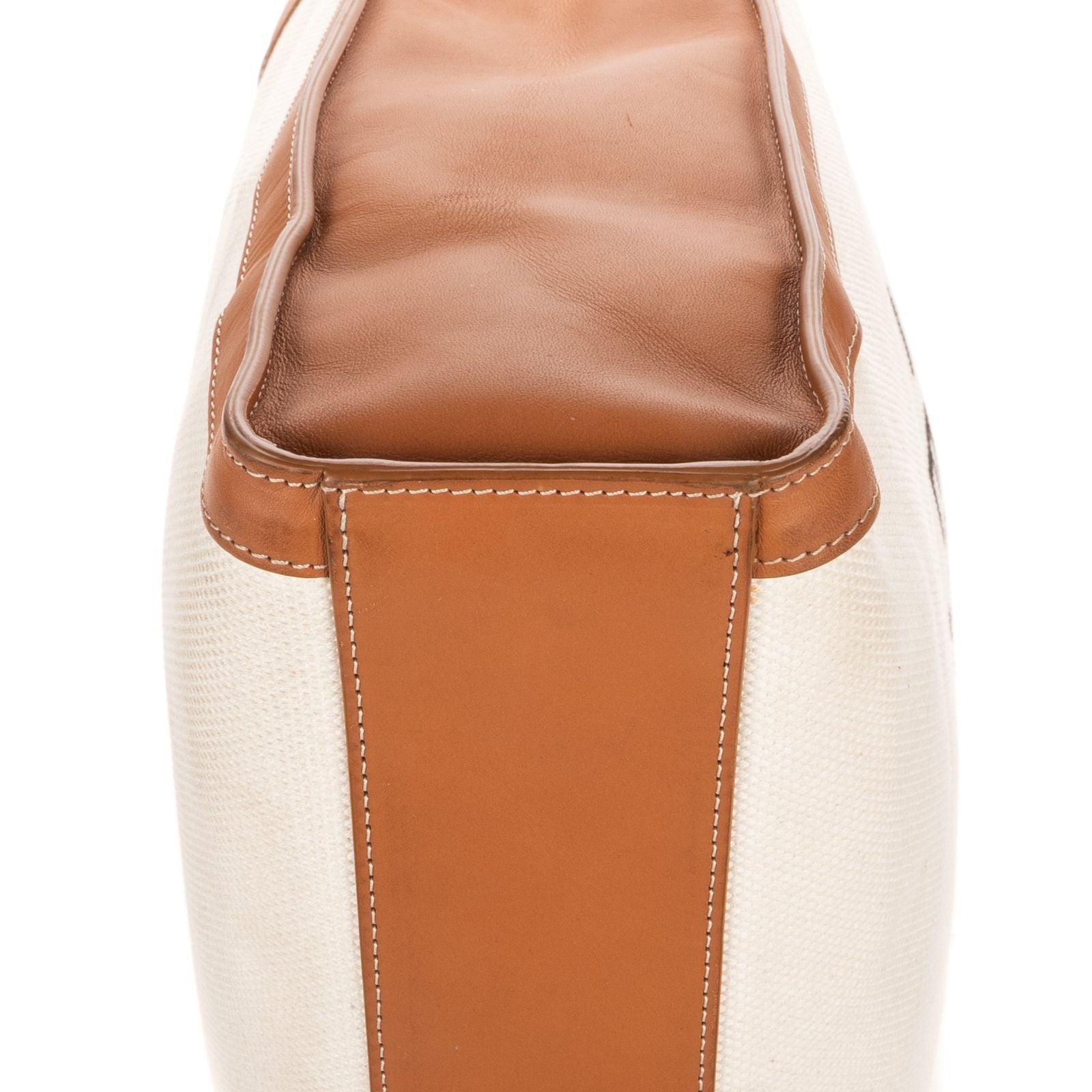 Celine Vertical Tote Ivory Brown Floral Canvas — view 8