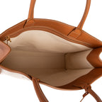Celine Vertical Tote Ivory Brown Floral Canvas — view 9