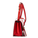 Loewemedium Barcelona Red Smooth Calfskin Messenger — view 4
