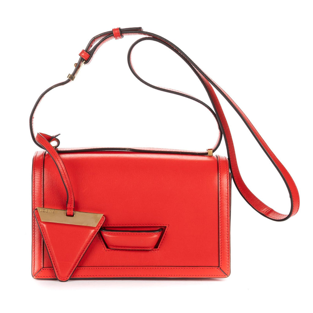 Loewemedium Barcelona Red Smooth Calfskin Messenger