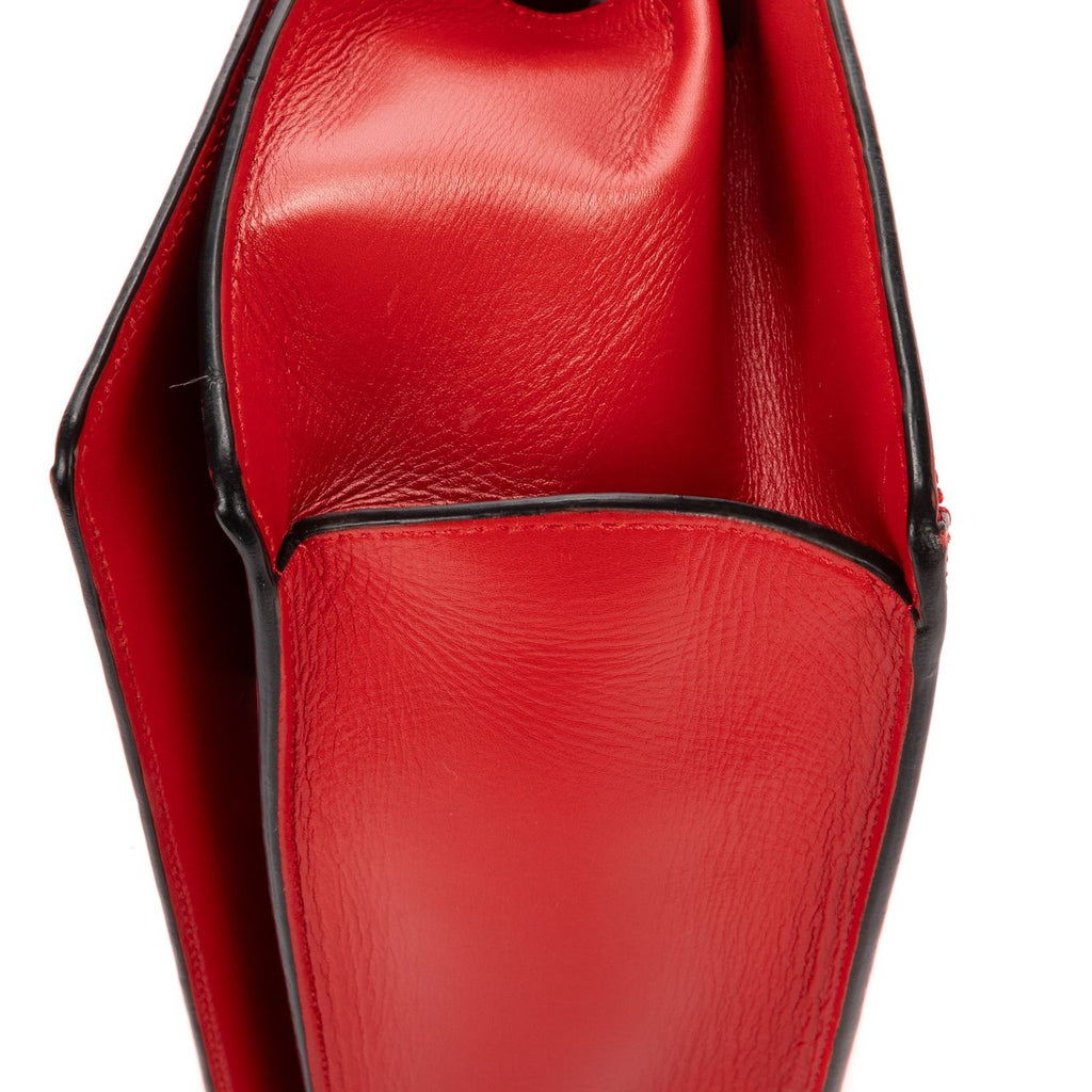 Loewemedium Barcelona Red Smooth Calfskin Messenger — view 7