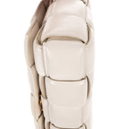 Bottega Venetapadded Casette Chain Crossbody Ivory Maxi Intrecciato Leather — view 7