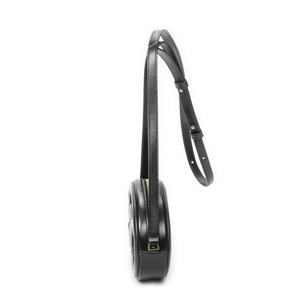 Celine Triomphe Oval Crossbody Black Calfskin Leather — view 3