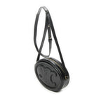 Celine Triomphe Oval Crossbody Black Calfskin Leather — view 2