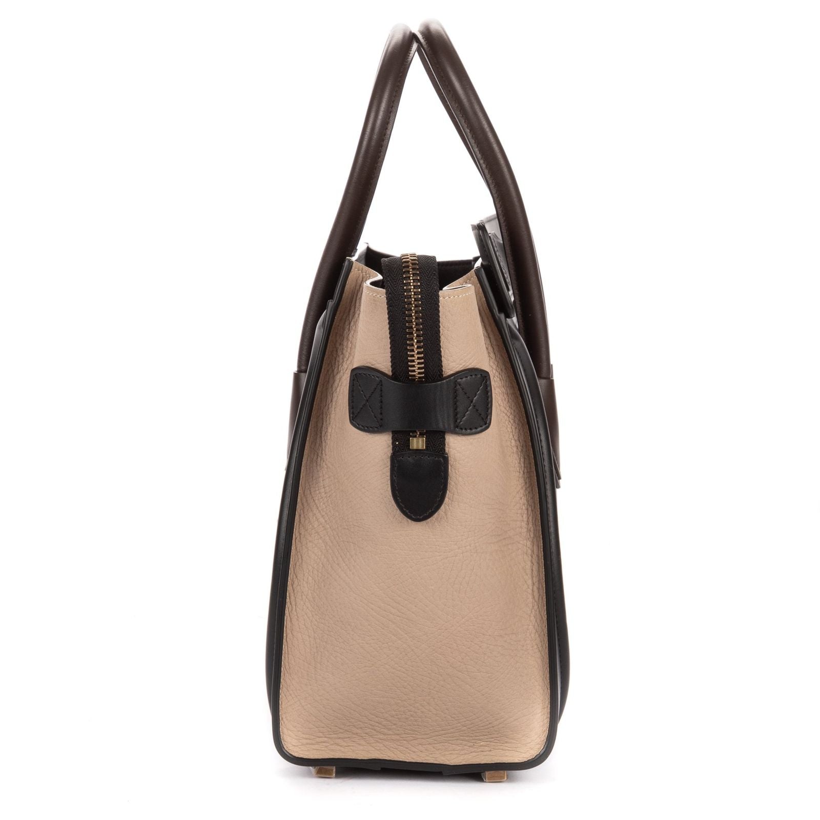 Celine Tricolor Micro Luggage Gray Black Blue Smooth Calfskin — view 3