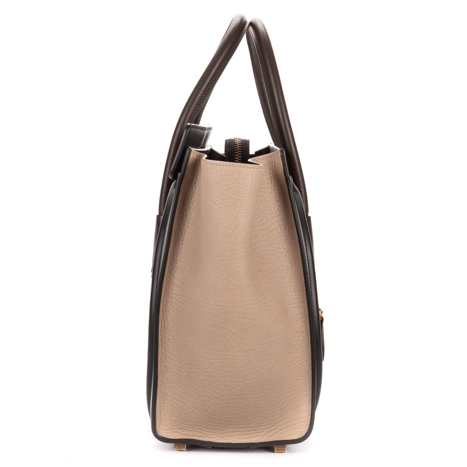 Celine Tricolor Micro Luggage Gray Black Blue Smooth Calfskin — view 4