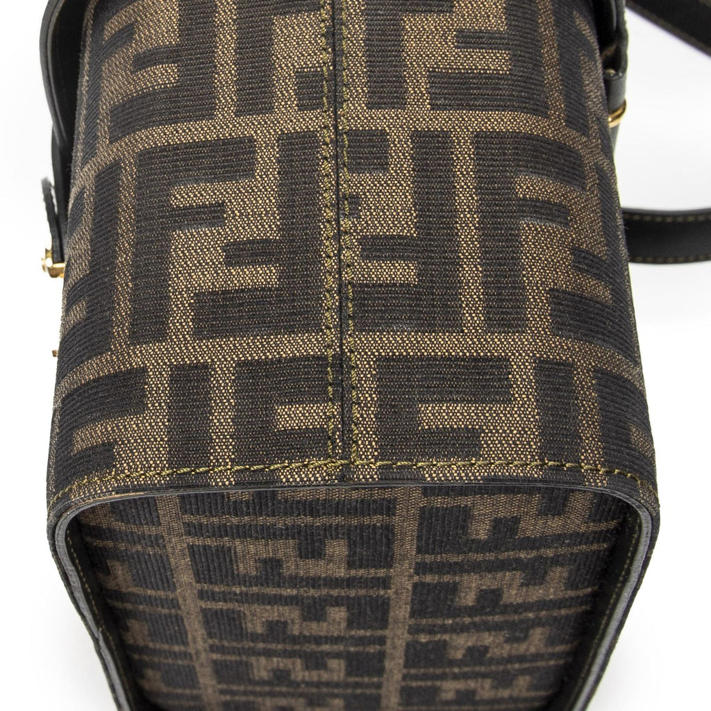 Fendi Trendy Top Handle Vanity Case Brown Black Zucca Canvas — view 7