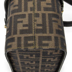 Fendi Trendy Top Handle Vanity Case Brown Black Zucca Canvas — view 7