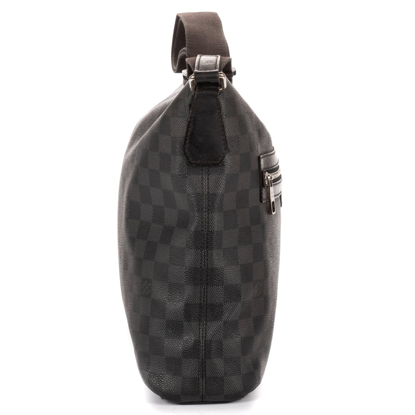 Louis Vuitton Mick Black Gray Damier Graphite Messenger — view 4