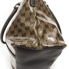 Gucci GG Charm Top Handle Beige Brown Crystal Canvas — view 7