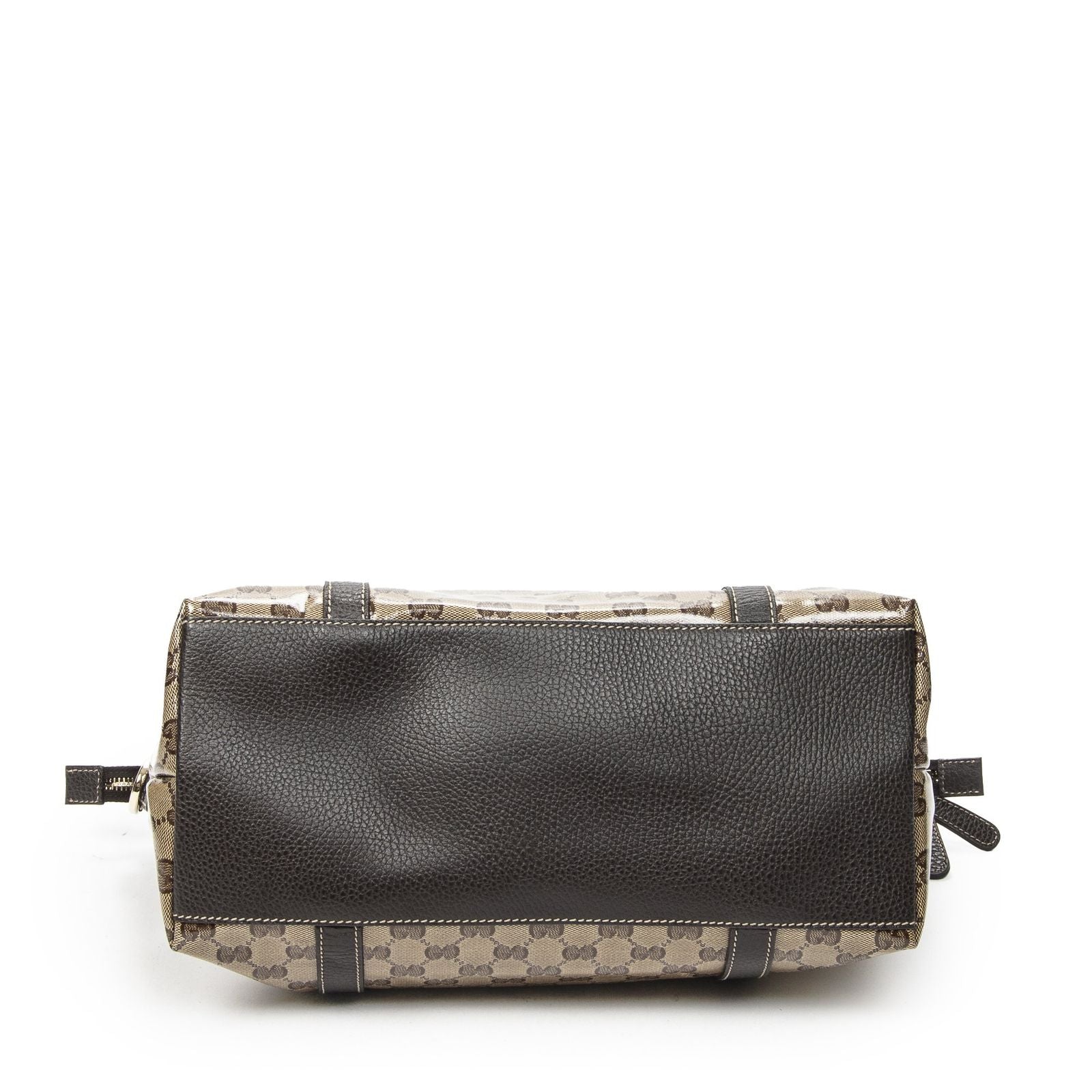 Gucci GG Charm Top Handle Beige Brown Crystal Canvas — view 6