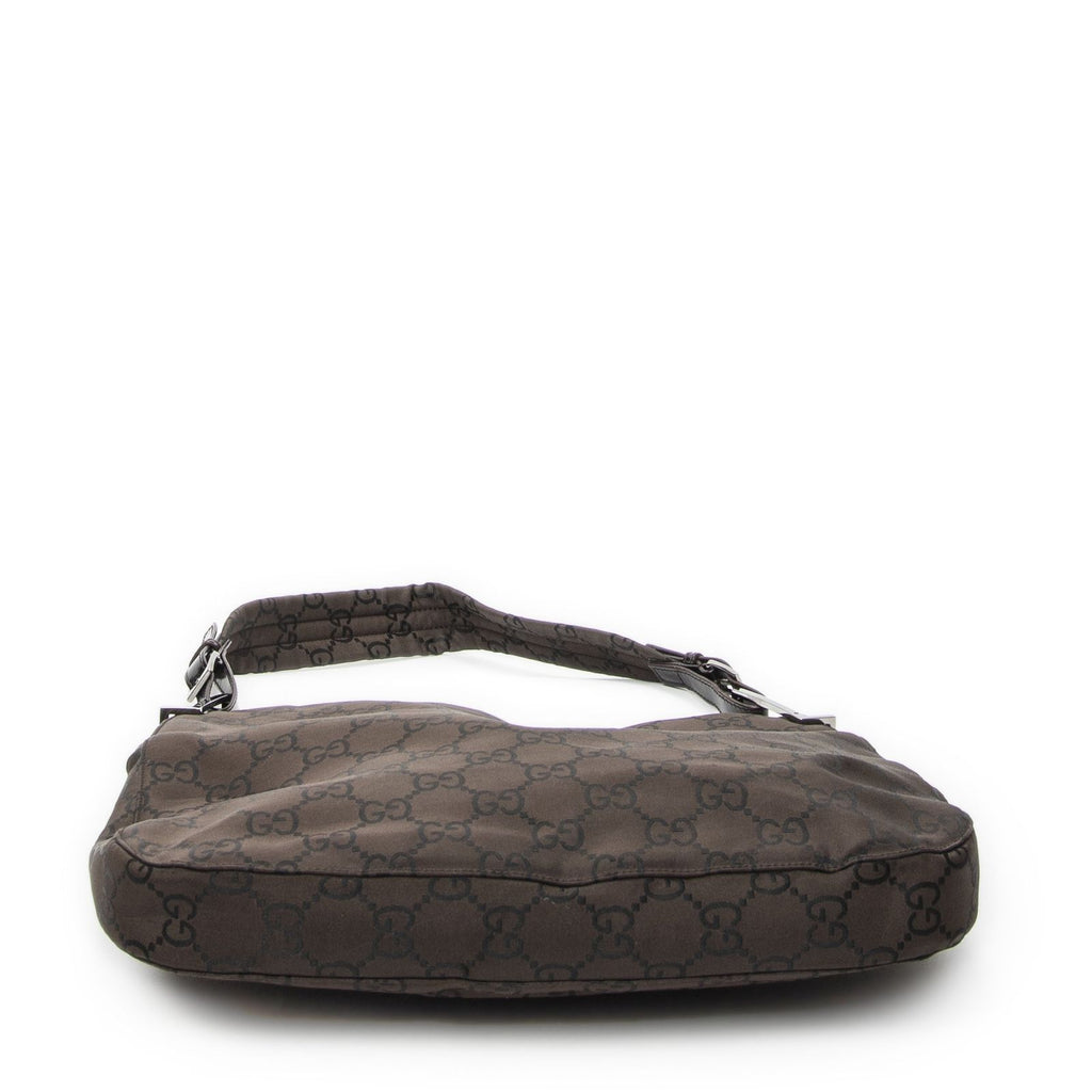 Gucci Shoulder Hobo Dark Brown GG Nylon Canvas — view 6